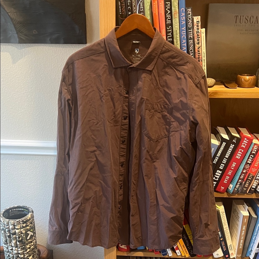Kuhl Men's Casual Button Down Shirt - Brown